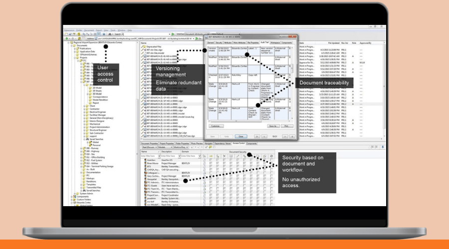 Bentley Projectwise platform interface and new features 2022 in common data environment cde - oceanBIM