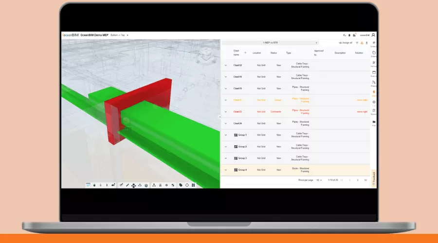 oceanBIM platform interface and new features 2022 in common data environment cde - oceanBIM